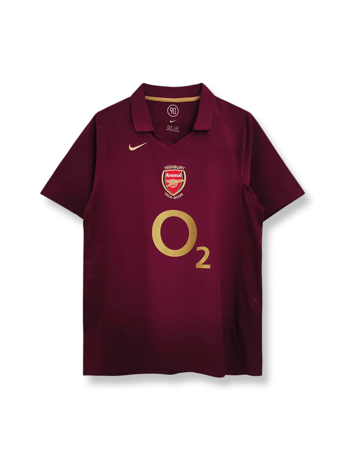 2005/06シーズンのアーセナルホームユニフォーム、ティエリ・アンリ着用のクラシックサッカージャージ