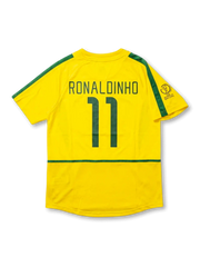 ブラジル代表 2002 FIFAワールドカップ 韓国・日本大会 ホームジャージ ロナウジーニョ #11