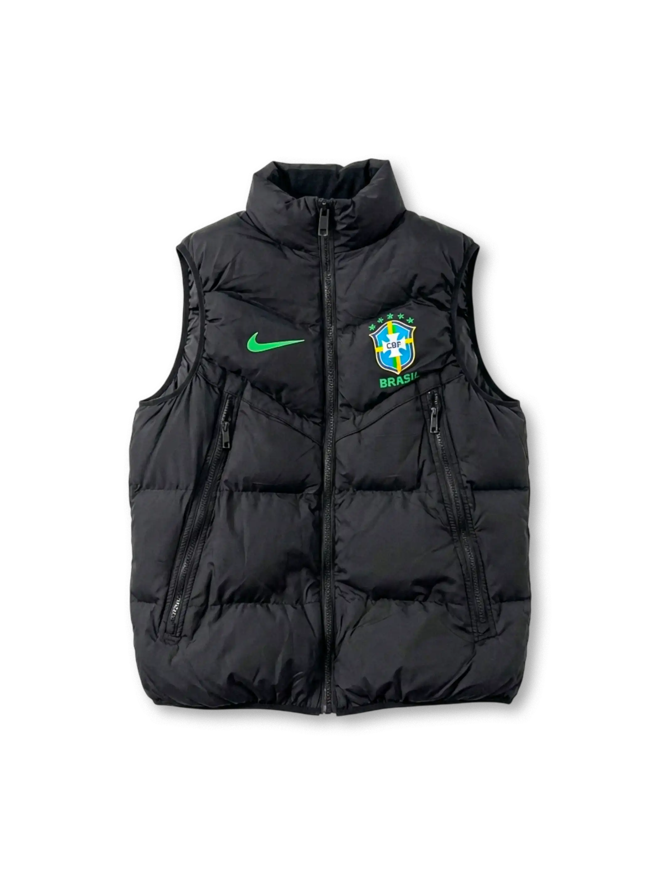 ブラジル代表 ダウンベスト ブラック 正面