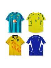 ブラジル代表福袋 無地ユニフォーム3枚セット, vintage football shirt bundle