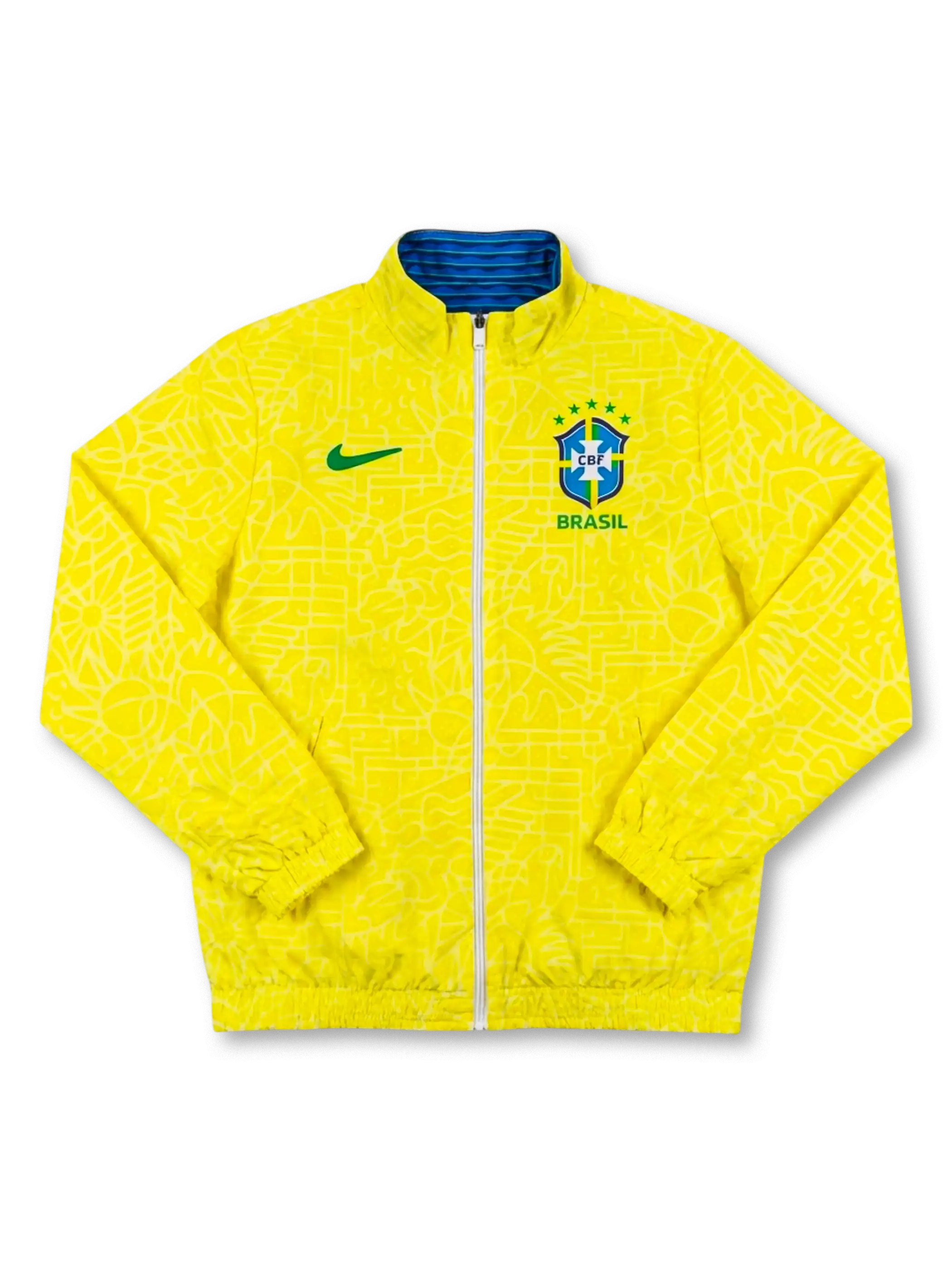 ブラジル代表 リバーシブルジャケット 表面 イエロー仕様