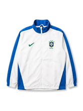 ブラジル代表 トレーニングジャケット ホワイト×ブルー フロントデザイン