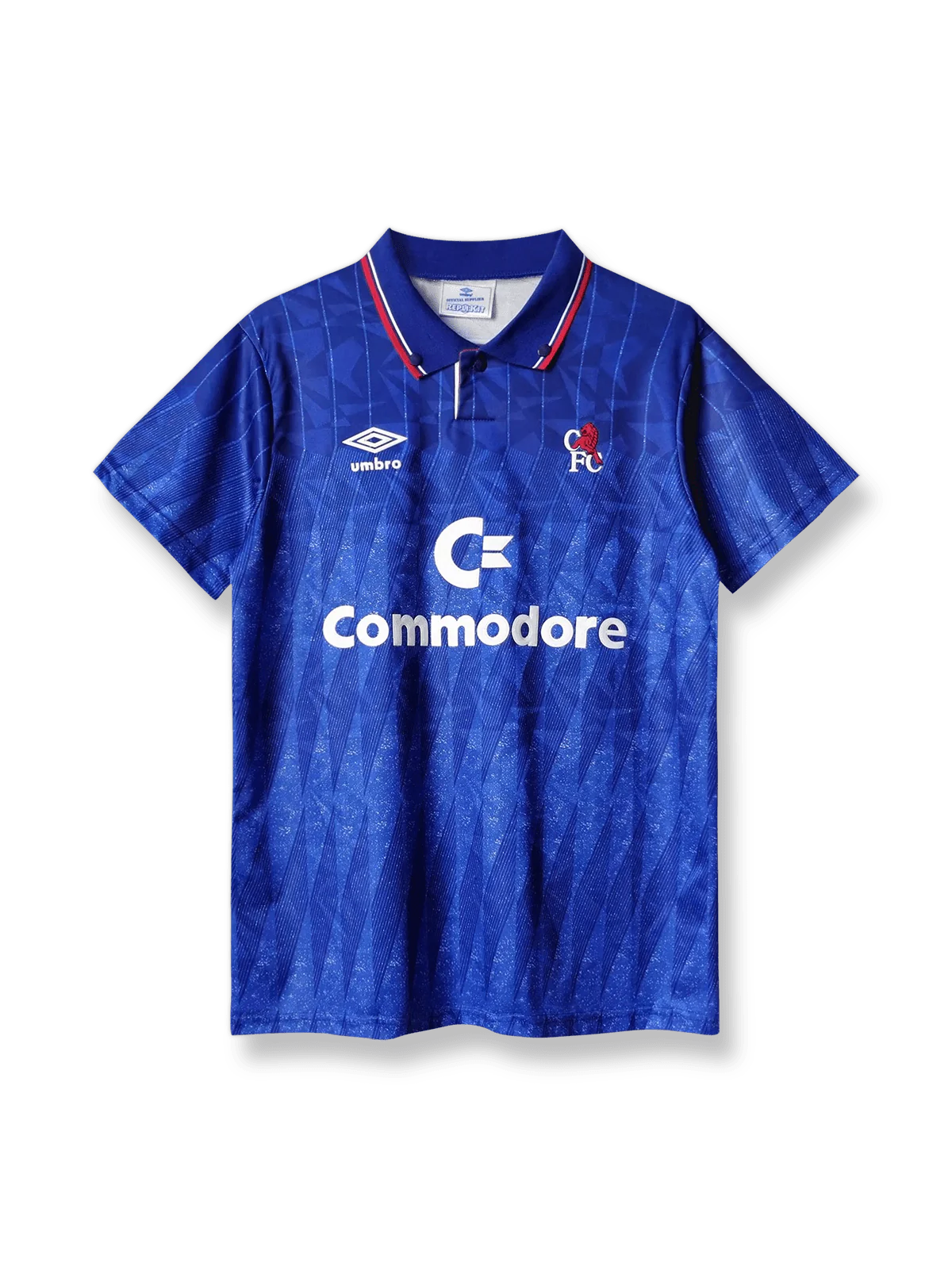 1989/91シーズンのチェルシーホームユニフォーム、ジルベルト・シルヴァ着用のクラシックサッカージャージ