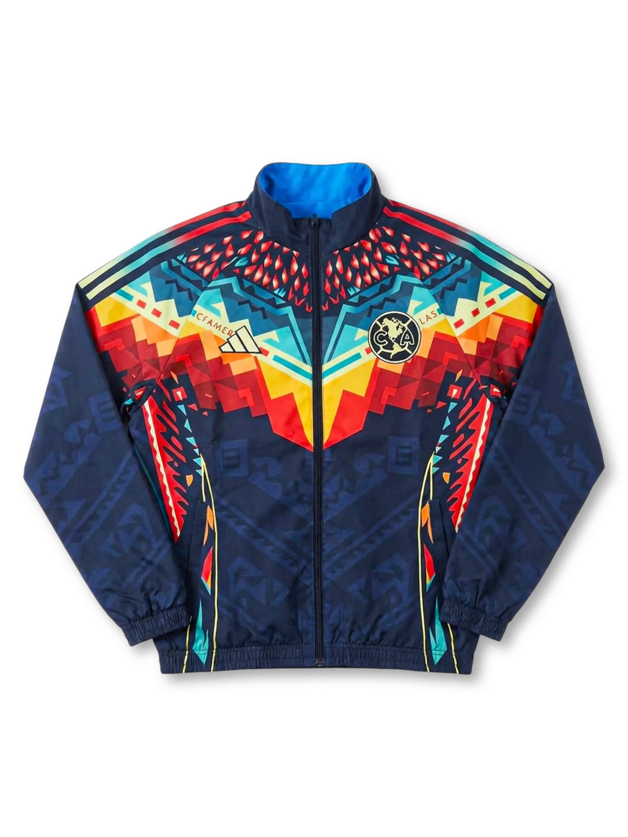 クラブ・アメリカ 民族調グラフィック トラックジャケット 正面