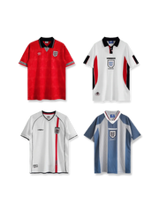 イングランド代表福袋 無地ユニフォーム3枚セット, vintage football shirt bundle