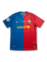 FCバルセロナ 2008-09 UEFAチャンピオンズリーグ決勝ローマ大会 ホームジャージ メッシ10番 フロント