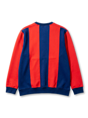 FCバイエルン・ミュンヘン × adidas ストライプ クルーネック スウェットシャツ