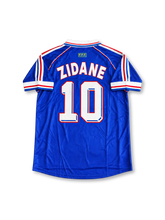 1998年FIFAワールドカップ フランス代表ホームユニフォーム ジダン10番 adidas製ブルーのサッカージャージ