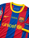FCバルセロナ 2010-11 UEFAチャンピオンズリーグ決勝ロンドン大会 ホームジャージ メッシ #10