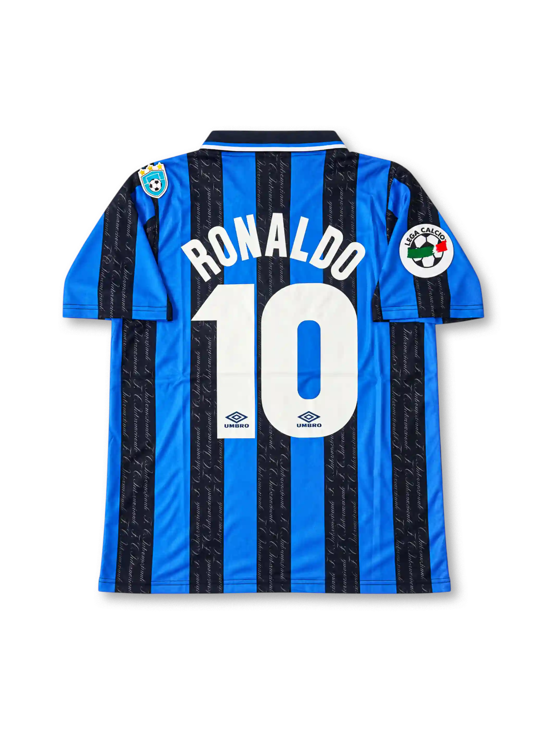 インテル 1997/98 ホームユニフォーム LEGA CALCIOパッチ付き ロナウド背番号10