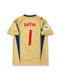 イタリア代表 2006 ゴールキーパーユニフォーム ゴールド ドイツW杯パッチ付き ブッフォン背番号1