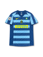 インテル 2005/06 サードユニフォーム ネイビーとスカイブルーの横縞 コッカルダ付き アドリアーノ背番号10