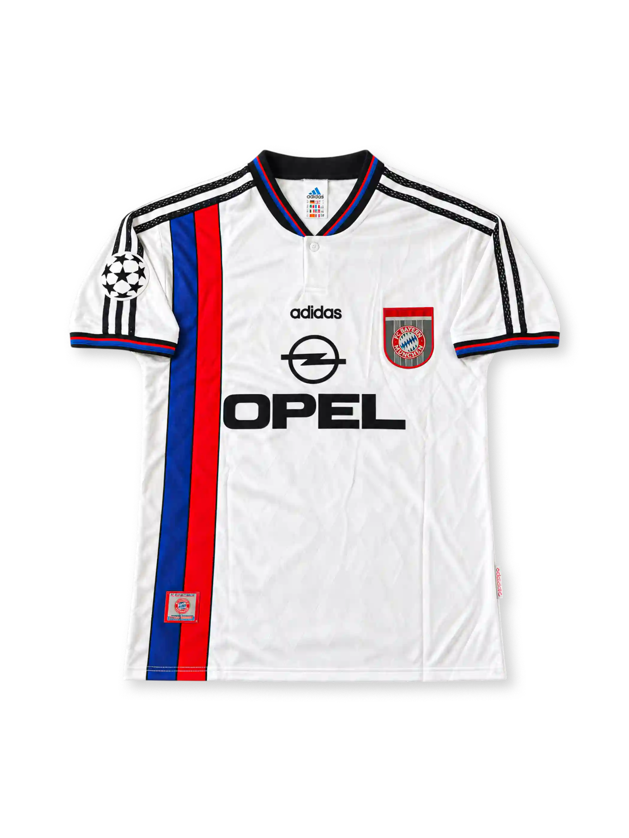 1996-98 バイエルン・ミュンヘン アウェイユニフォーム マテウス10番 白 OPEL adidas