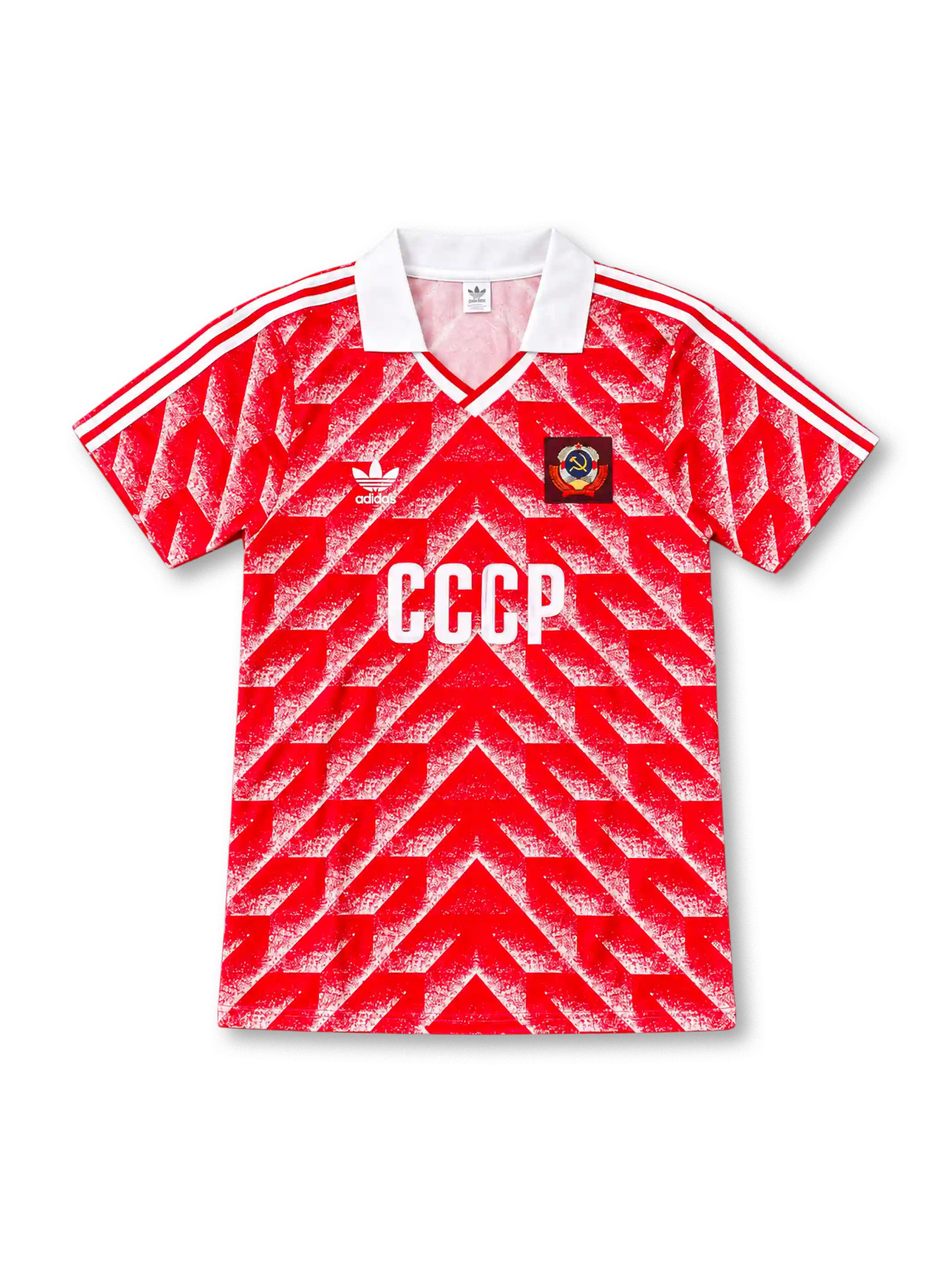 ソビエト連邦代表 1988 ホームユニフォーム レッド ジオメトリック柄 CCCP adidas