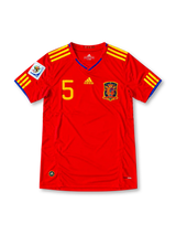 2010 スペイン代表 ホームユニフォーム プジョル 5番