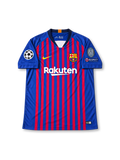 FCバルセロナ 2018/19 ホームユニフォーム ブラウグラナストライプ チャンピオンズリーグパッチ付き メッシ背番号10
