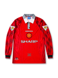 マンチェスター・ユナイテッド 1996/97 ホームユニフォーム 長袖 CHAMPIONS 1995-1996パッチ付き カントナ背番号7