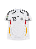 2006 ドイツ代表 ホームユニフォーム バラック13番 ホワイト 黒赤金 2006年W杯 adidas