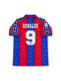 1996/97 FCバルセロナ ホームユニフォーム ロナウド9番 ブルー ガーネット ストライプ Kappa