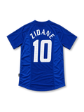 2002 フランス代表 ホームユニフォーム ジダン10番 ロイヤルブルー トリコロール adidas