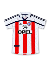 2000-02 バイエルン・ミュンヘン アウェイユニフォーム ホワイト レッド ストライプ OPEL adidas