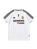 レアル・マドリード 2003/04 ホームユニフォーム 白に黒のスリーストライプス SIEMENS mobileロゴ ジダン背番号5