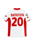 2001/02 ASローマ アウェイユニフォーム バティストゥータ20番 ホワイト レッド スクデット INA チャンピオンズリーグ Kappa