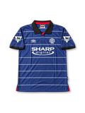 1999/00 マンチェスター・ユナイテッド アウェイユニフォーム ベッカム7番 ネイビー ボーダー SHARP digital UMBRO