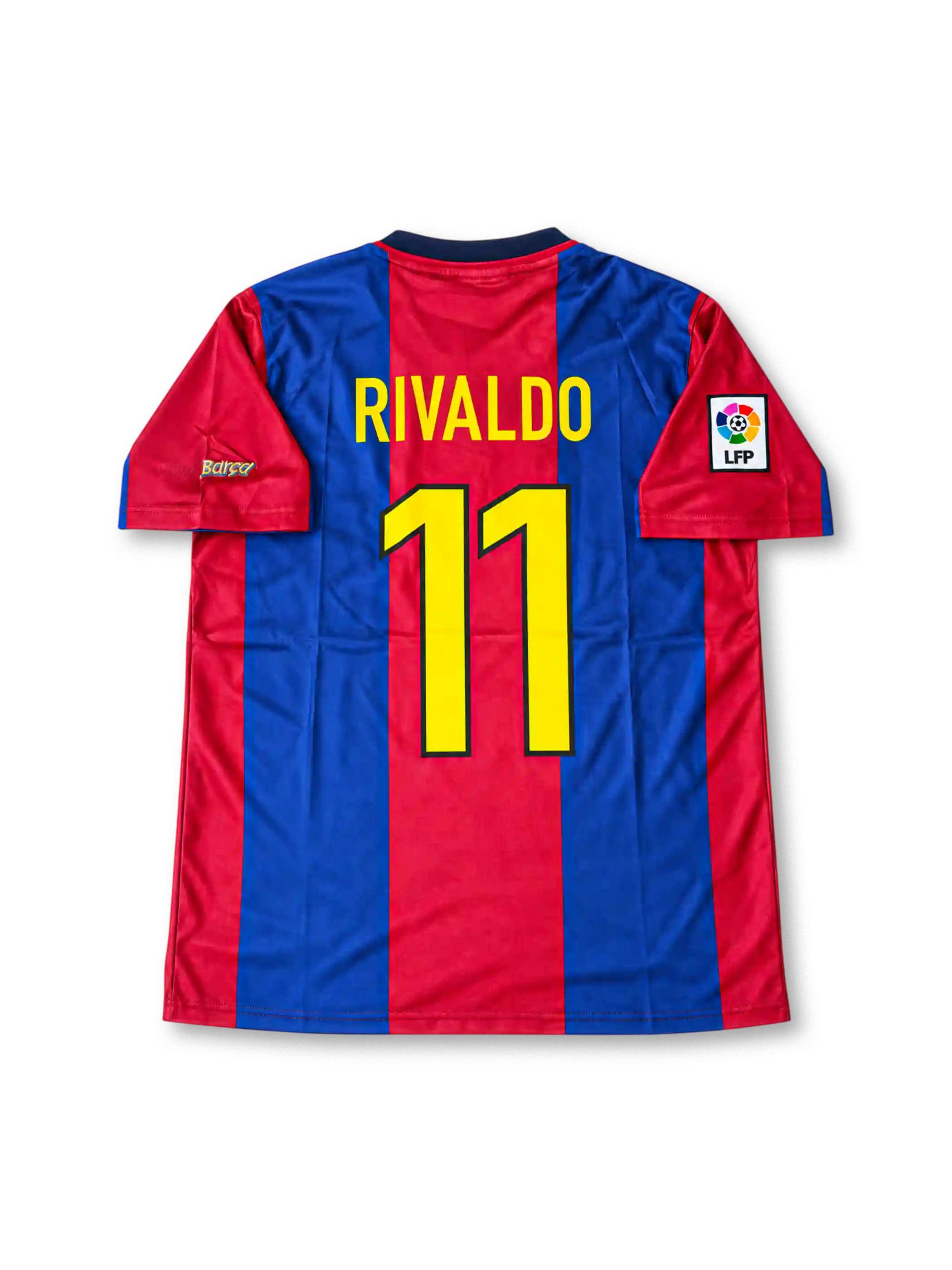 1998-00 FCバルセロナ ホームユニフォーム リバウド11番 ブラウグラナ ゴールドスウッシュ Nike LFP