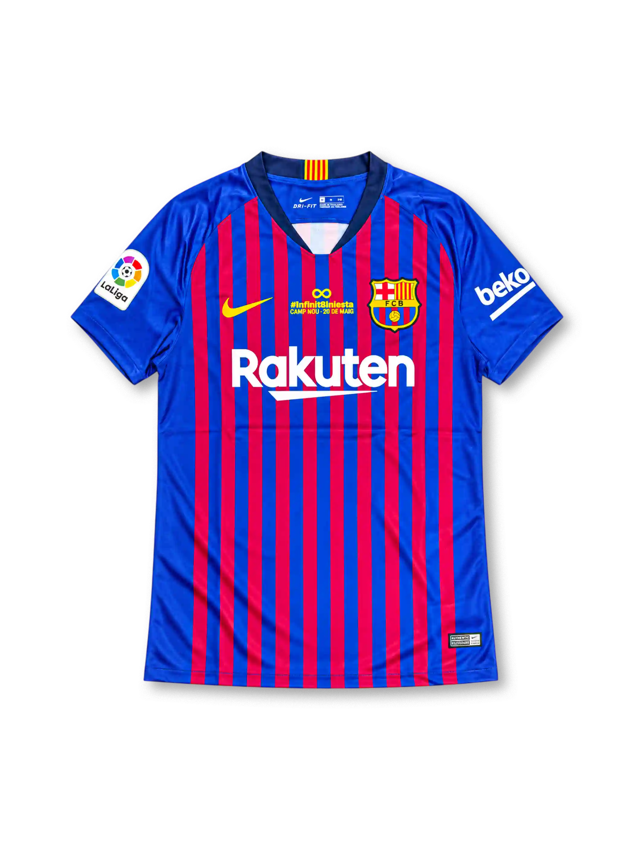 2018 FCバルセロナ イニエスタ ラストマッチ記念ユニフォーム 8番 ブラウグラナ #Infinit8Iniesta Rakuten
