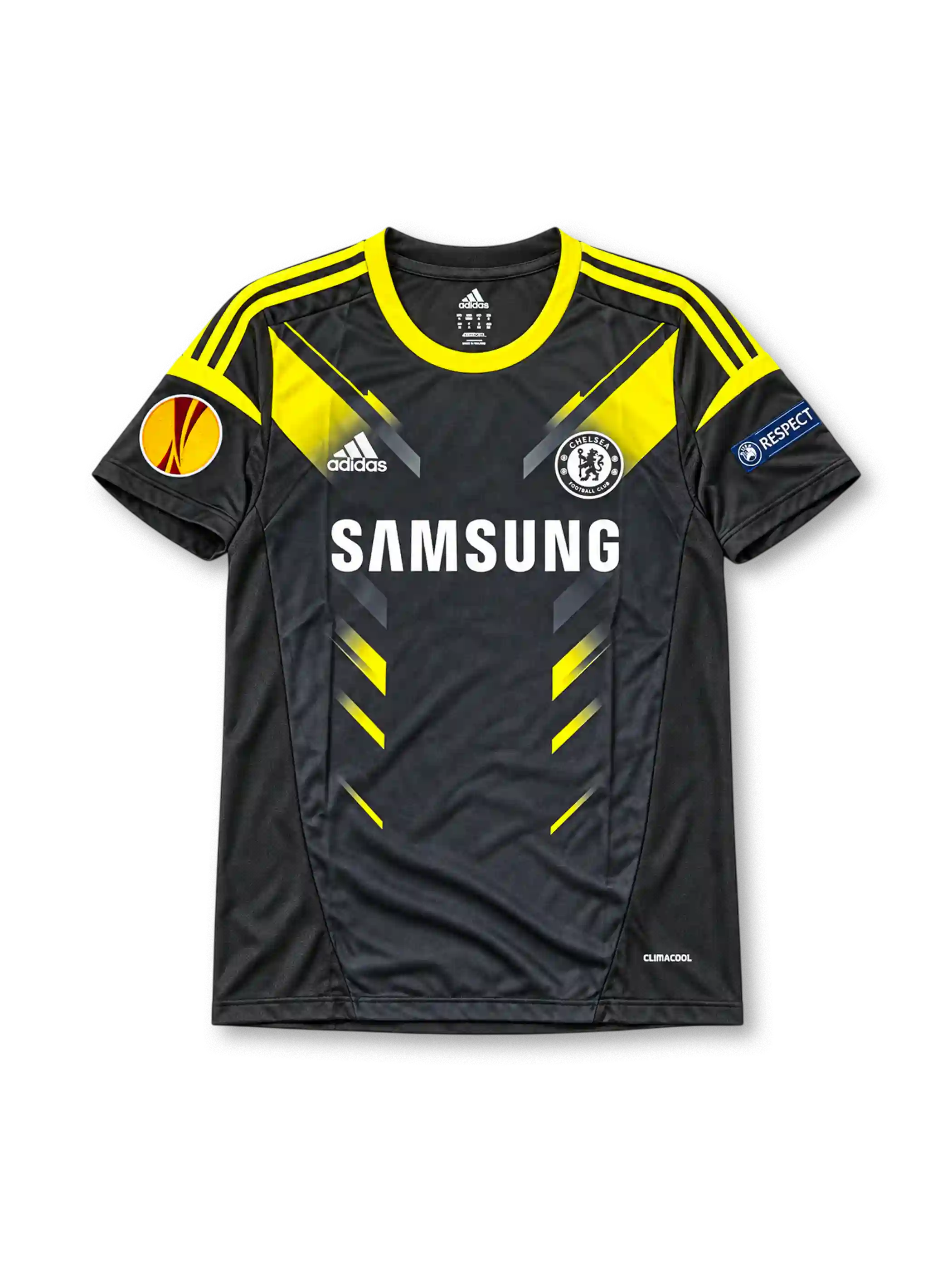 2012/13 チェルシー サードユニフォーム ランパード8番 ブラック イエロー SAMSUNG adidas ヨーロッパリーグ
