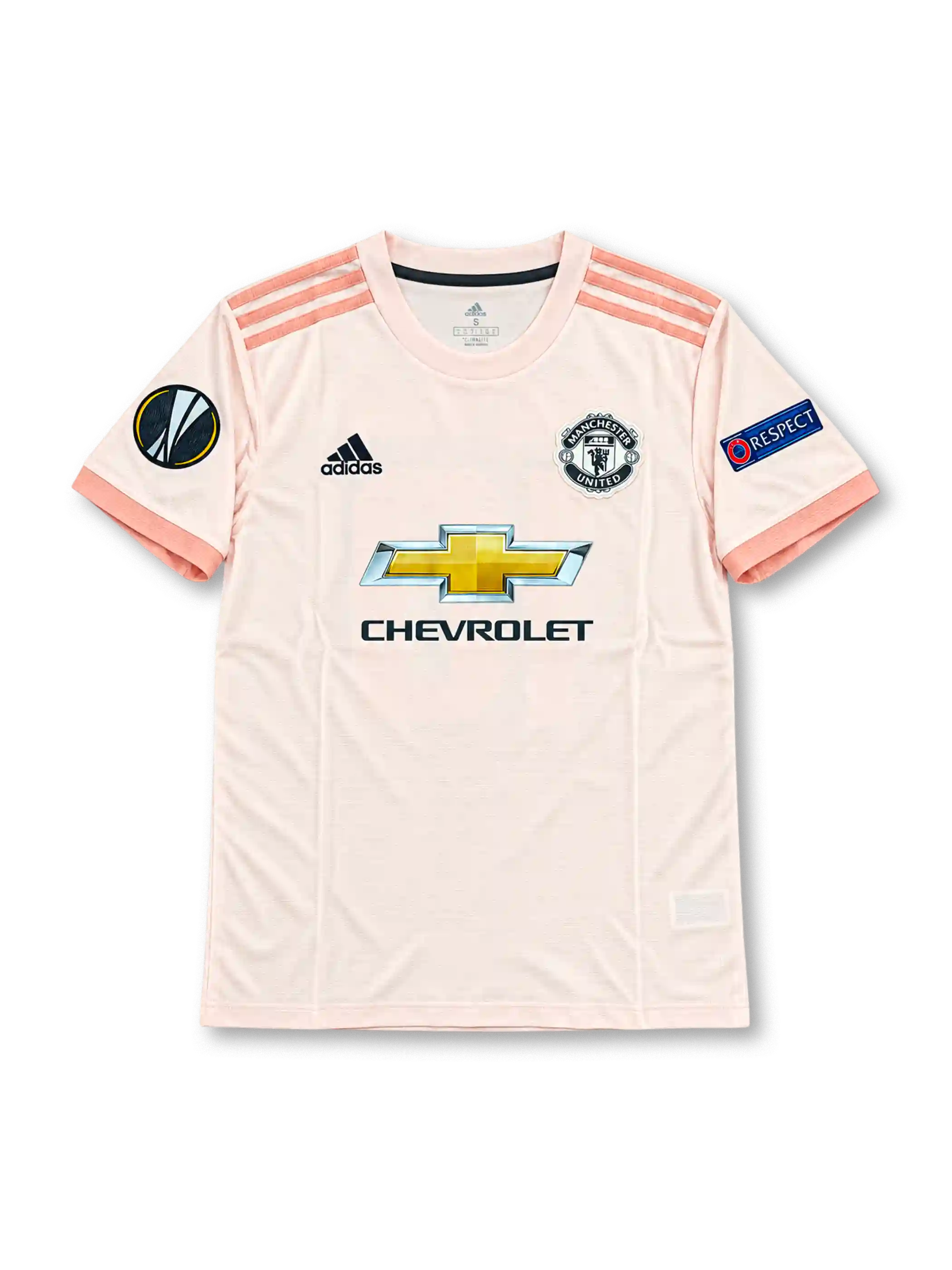 2018/19 マンチェスター・ユナイテッド アウェイユニフォーム ラッシュフォード10番 ピンク CHEVROLET adidas