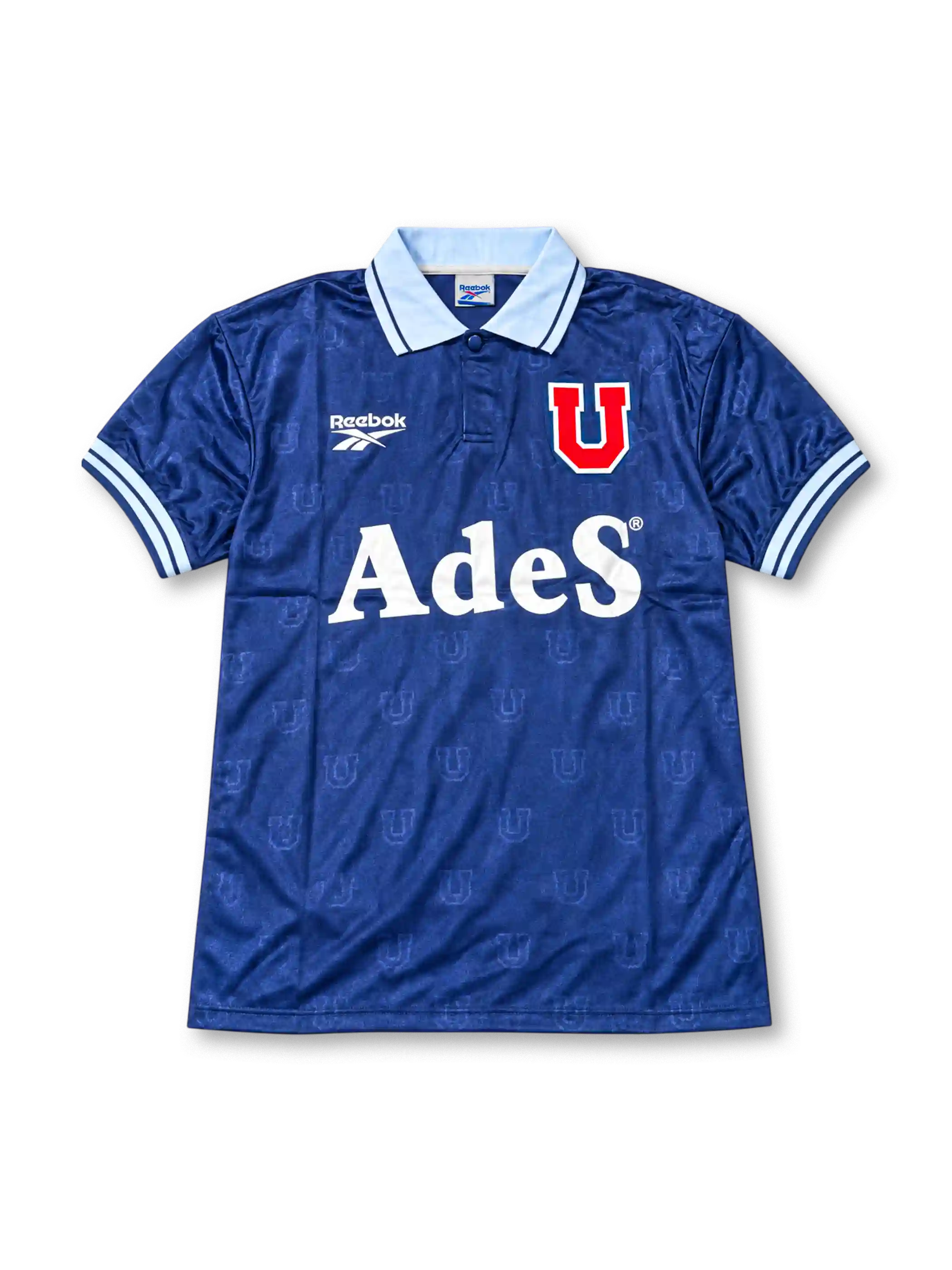 ウニベルシダ・デ・チレ 1998 ホームユニフォーム ロイヤルブルーにUの文字のジャカード AdeSロゴ ロドリゲス背番号10