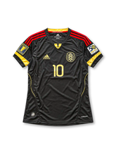 2011 メキシコ代表 アウェイユニフォーム ドス・サントス10番 ブラック ゴールド レッド adidas ゴールドカップ