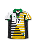 1998 南アフリカ代表 W杯 ホームユニフォーム マッカーシー17番 ホワイト ゴールド ブラック グリーン Kappa