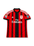 2014/15 ACミラン ホームユニフォーム エル・シャーラウィ92番 レッド ブラック 聖ゲオルギウス十字 Fly Emirates adidas