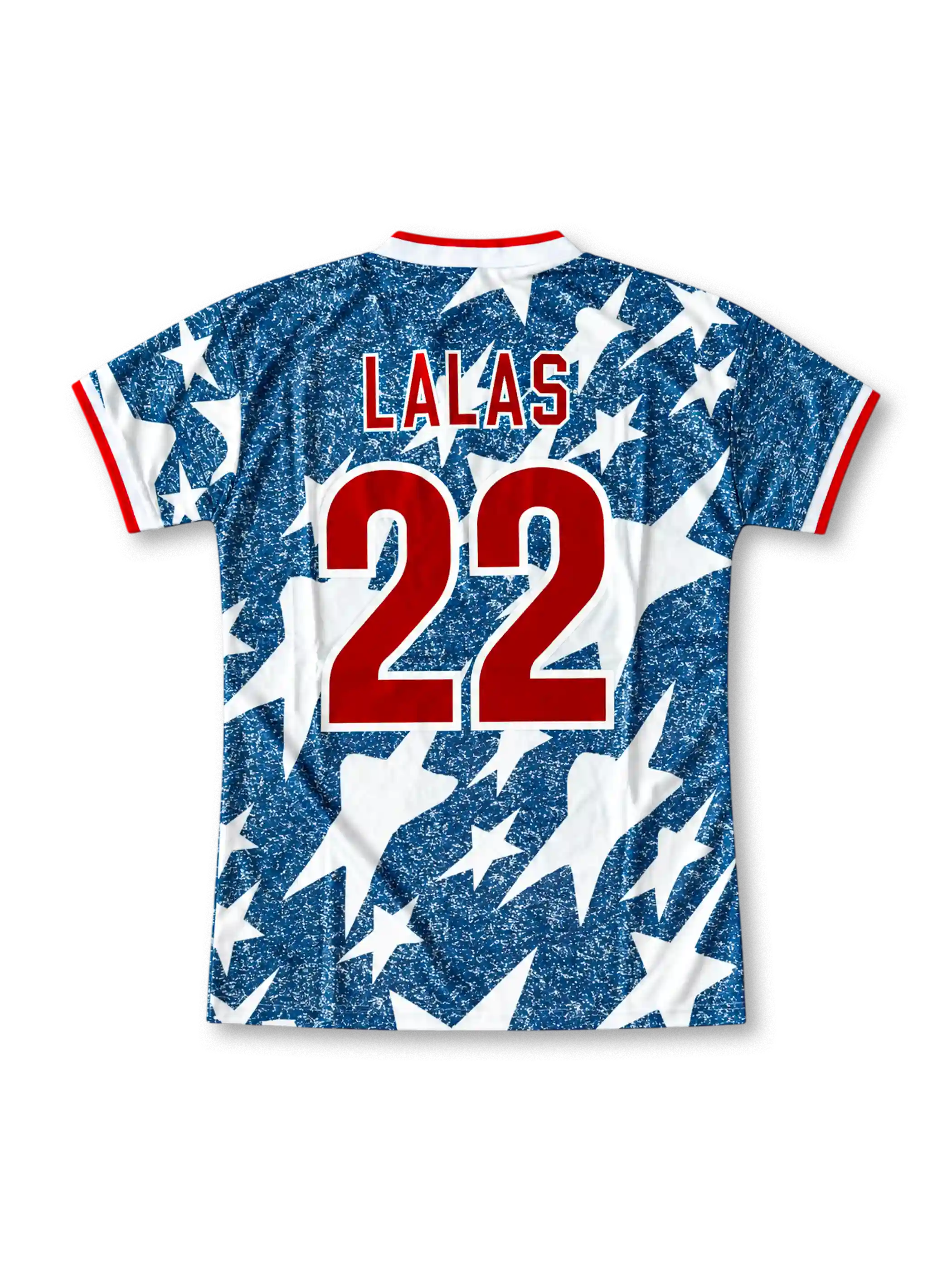 1994 アメリカ代表 W杯 アウェイユニフォーム ララス22番 デニム 星柄 adidas