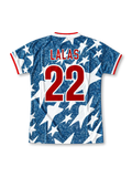 1994 アメリカ代表 W杯 アウェイユニフォーム ララス22番 デニム 星柄 adidas