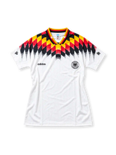 ドイツ代表 1994 ホーム ユニフォーム 白に黒赤金のひし形グラフィック DFBエンブレム入り