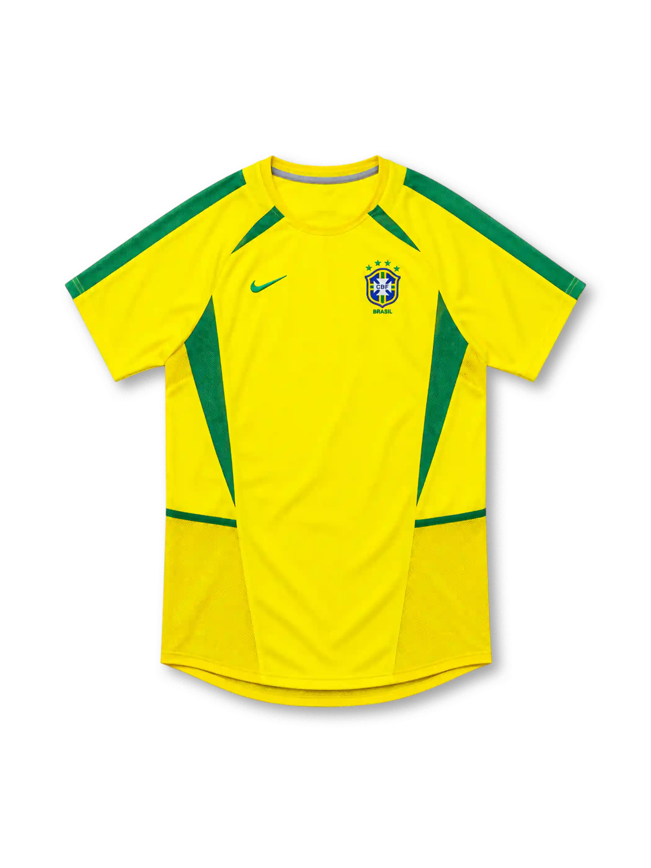 ブラジル代表 2002 ホーム ユニフォーム イエロー グリーンパネル CBF ナイキ