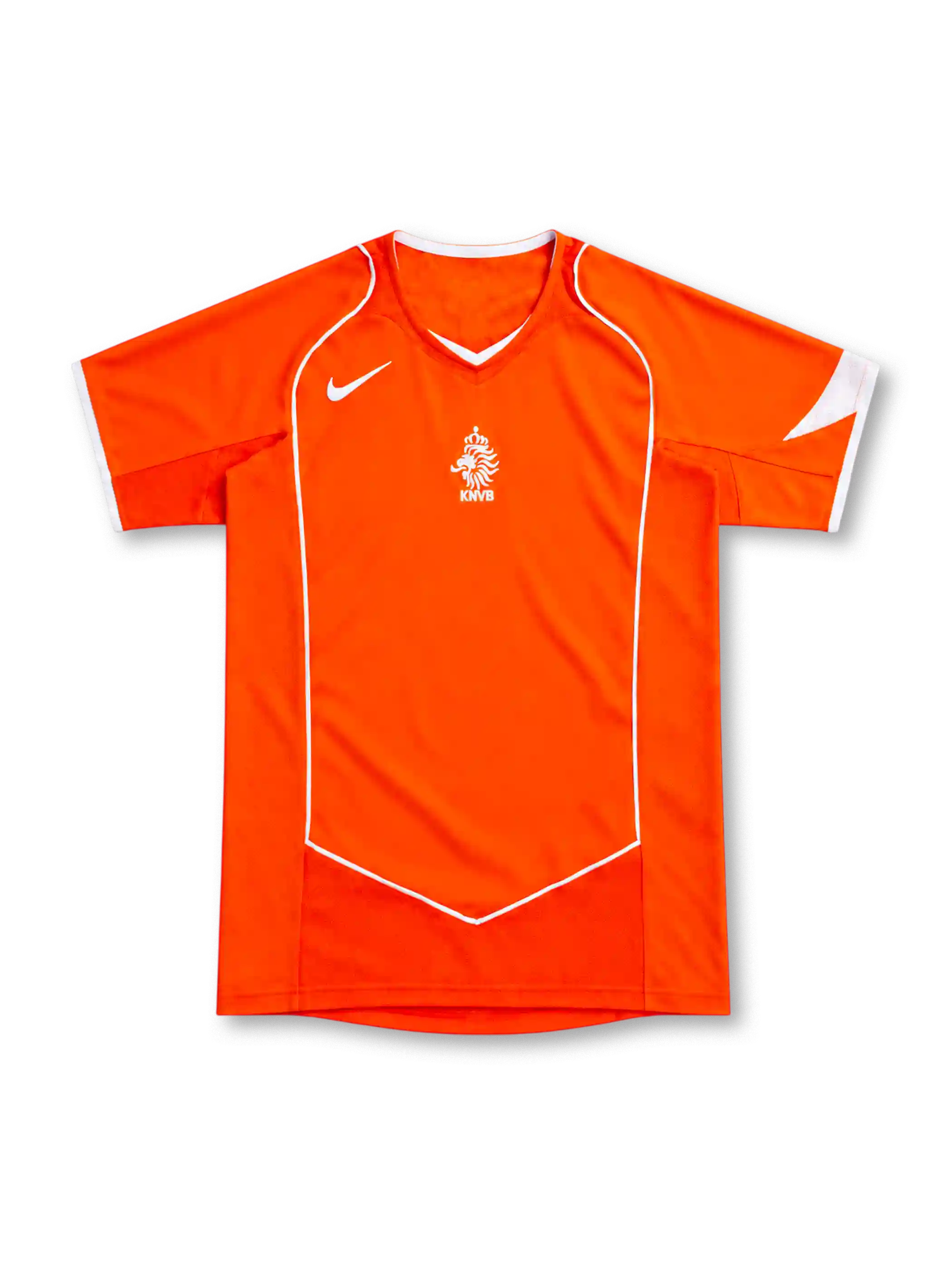 オランダ代表 2004 ホーム ユニフォーム オレンジ ホワイトパイピング KNVB ナイキ