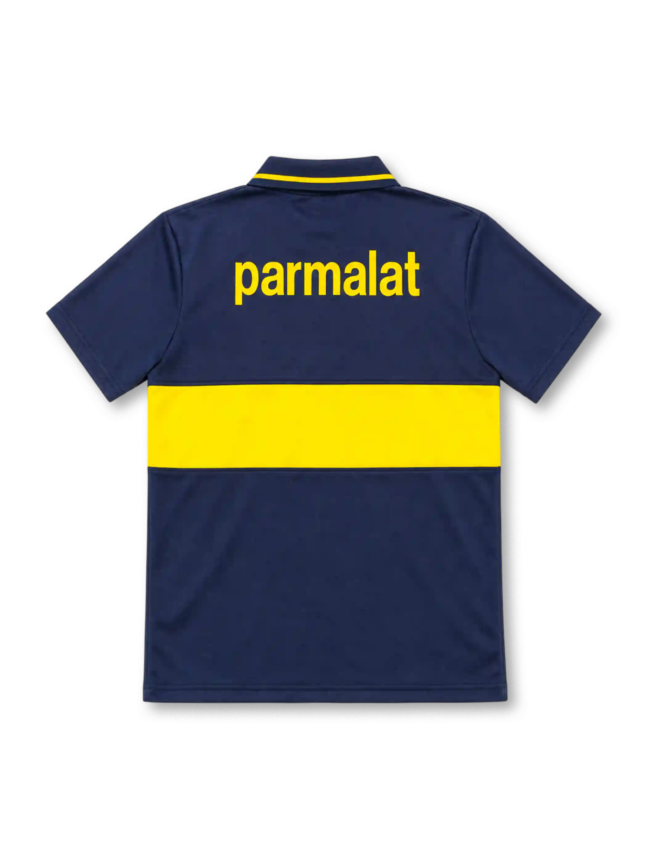 ボカ・ジュニアーズ 1993-95 ホーム ユニフォーム ネイビー イエロー胸帯 ポロ襟 parmalat オラン