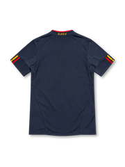 2010 スペイン代表 アウェイ adidas製 赤と黄のラインが入ったネイビーのレトロサッカーユニフォーム