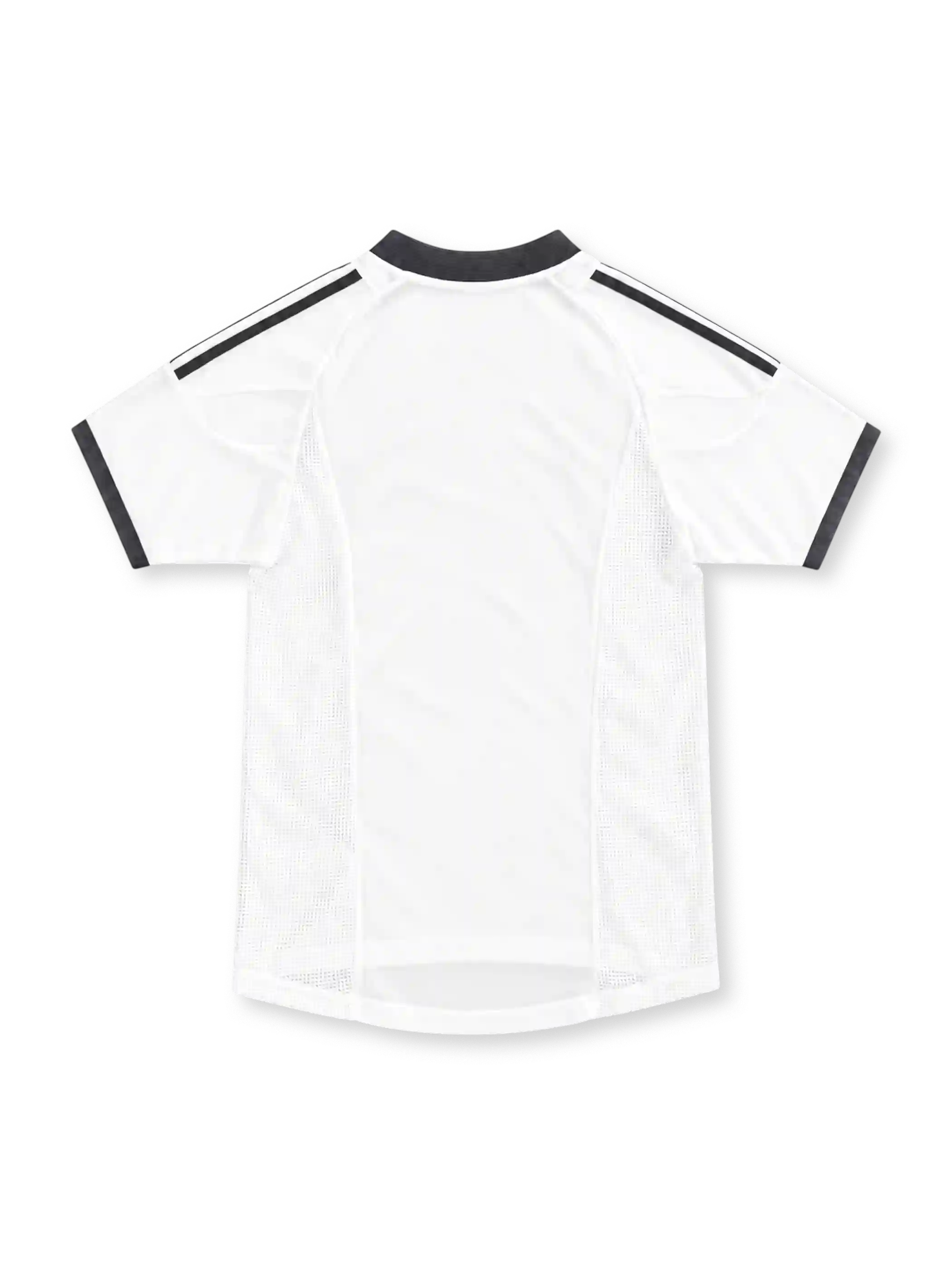 02/03 バイエルン・ミュンヘン アウェイ adidas製 ダークグレーのトリムとT-Mobileロゴが入った白いレトロサッカーユニフォーム