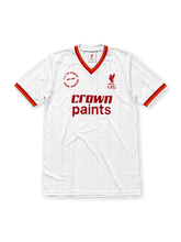 リバプールFC 1985/86シーズン アウェイシャツ(Crown Paints、二冠達成記念バッジ付き)