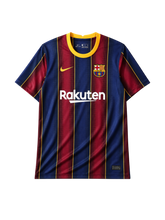 FCバルセロナ 2020-21シーズン ホームシャツ Rakutenスポンサー Nike製 メッシ最終シーズンモデル