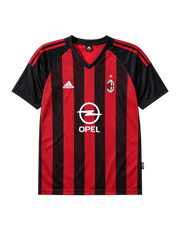 2002-03 ACミラン ホームジャージ adidas Opel サッカーユニフォーム
