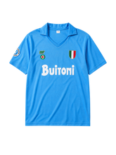 1987-88 ナポリ ホームジャージ Ennerre Buitoni サッカーユニフォーム
