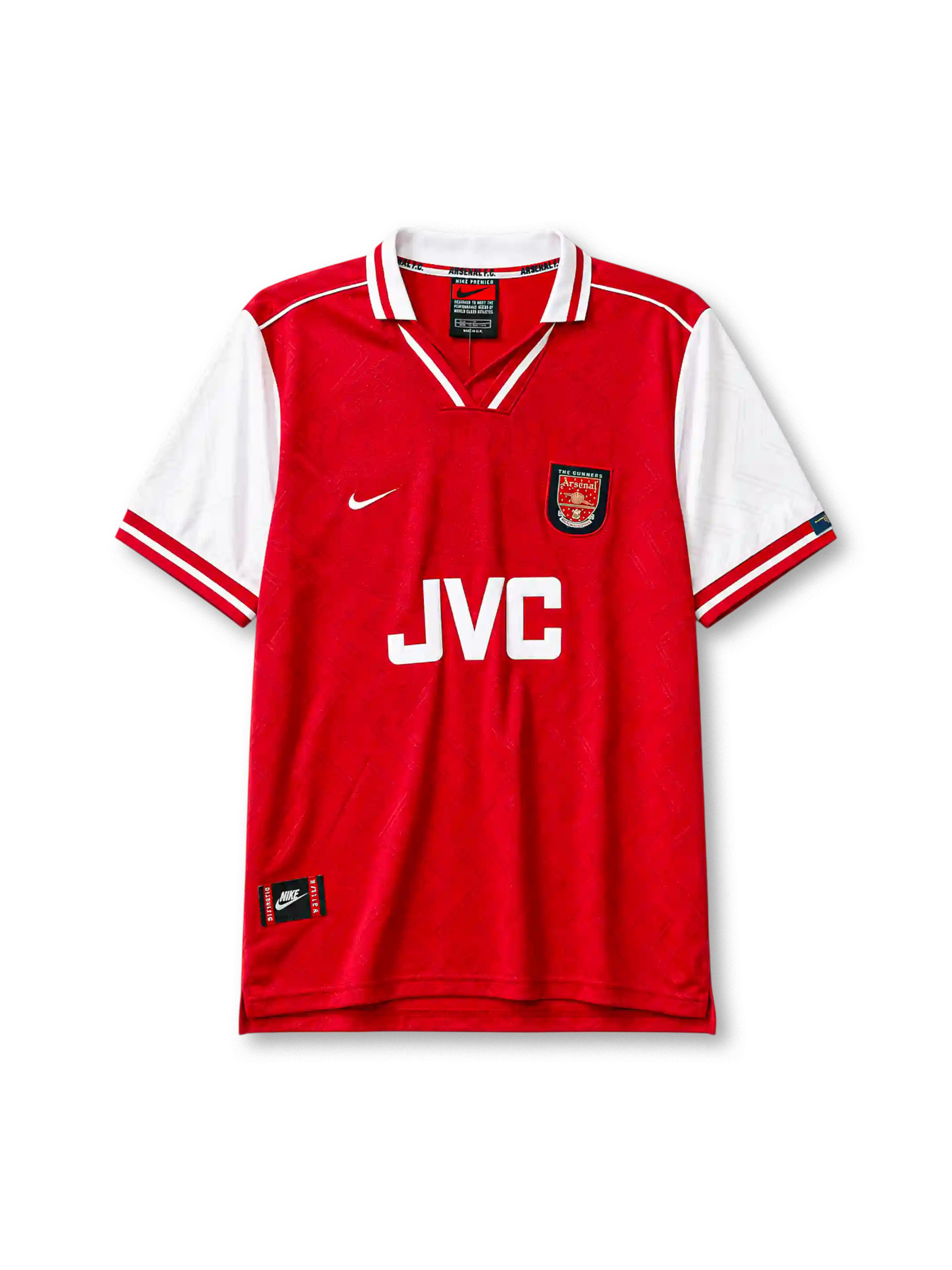 1996-97 アーセナル ホームジャージ Nike JVC サッカーユニフォーム