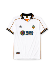 1999-00 バレンシア ホームジャージ Luanvi Terra Mítica サッカーユニフォーム